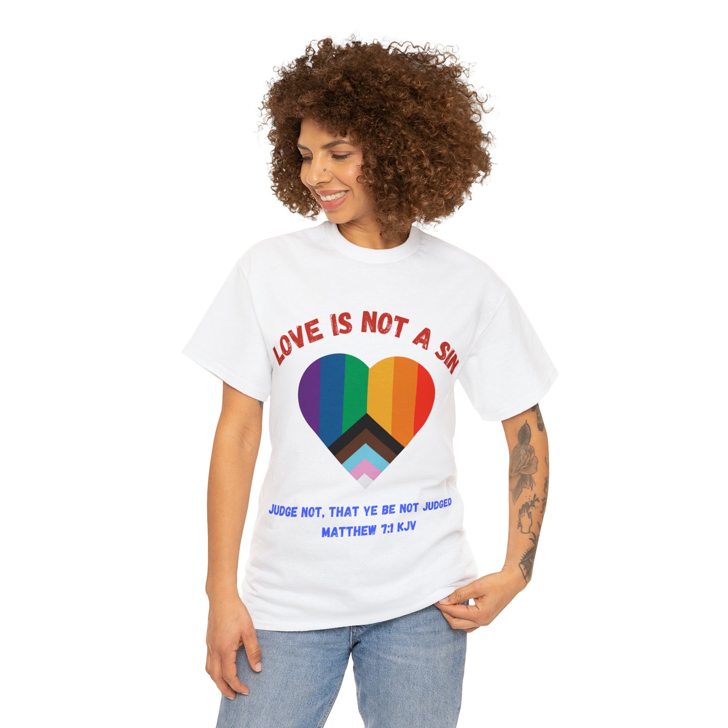 Love Is Not A Sin - Unisex Heavy Cotton T-shirt